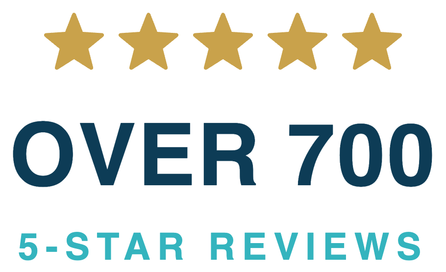 Over 700 five star reviews